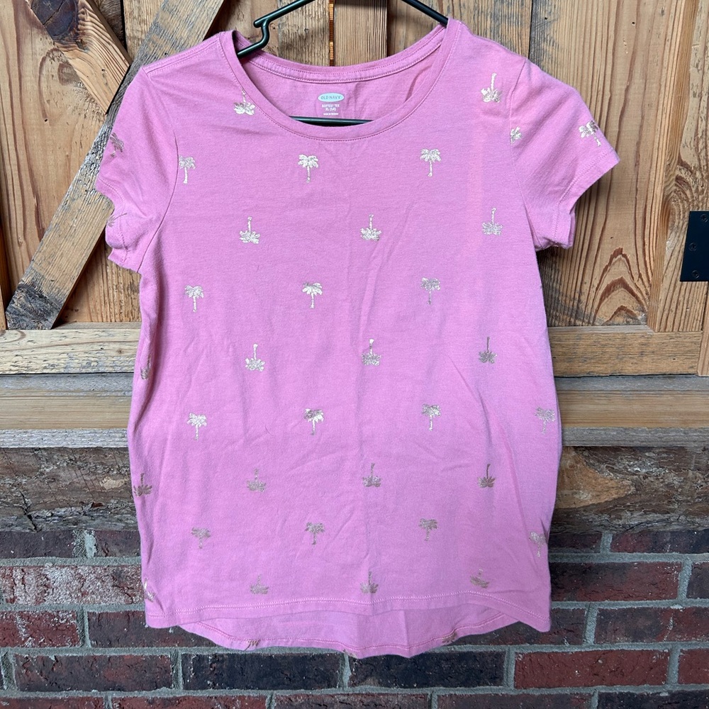 Girls short sleeve pink Old Navy T-shirt